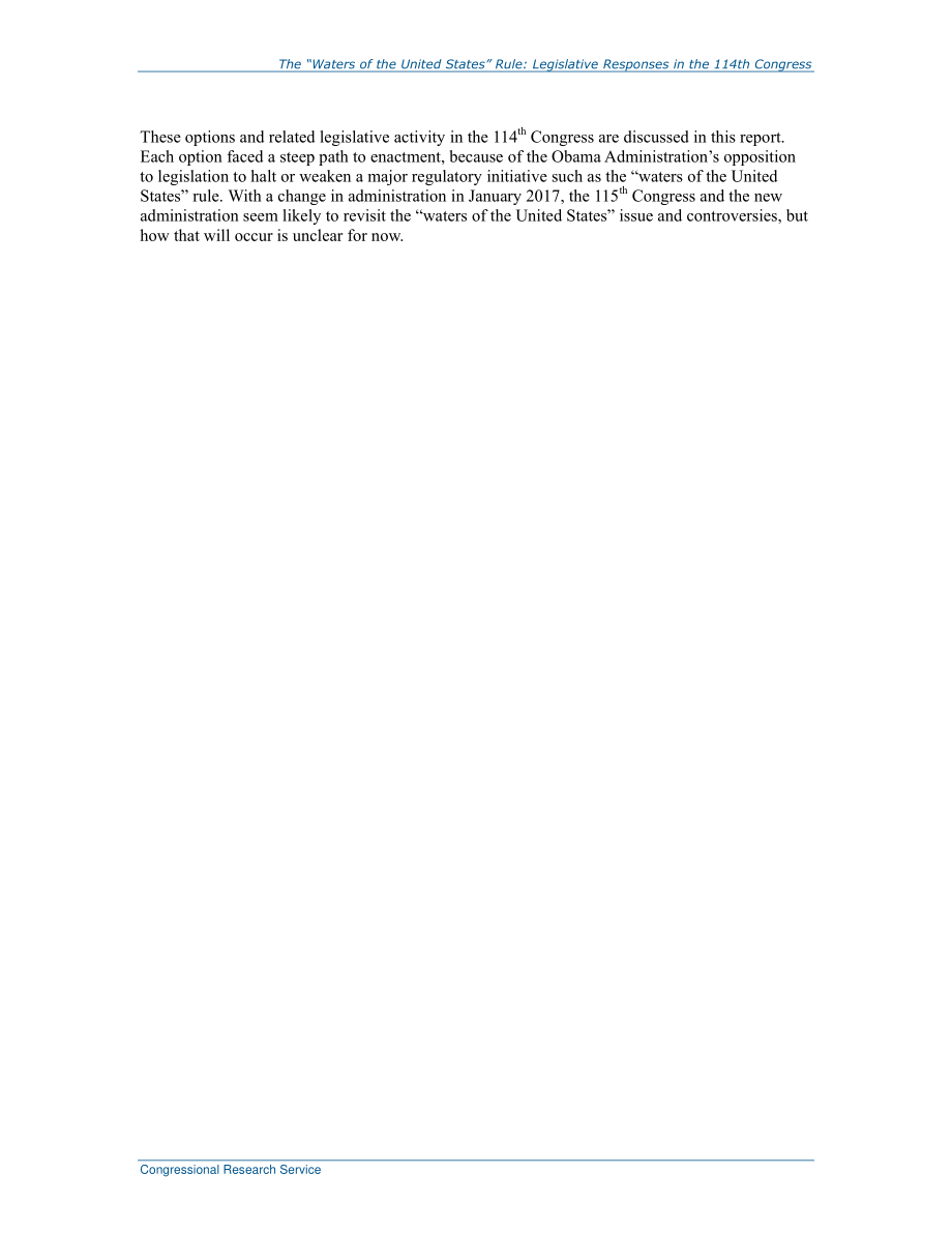 [20161229]R43943_“美国水域”规则：立法选择和第114届国会的回应.pdf_第3页