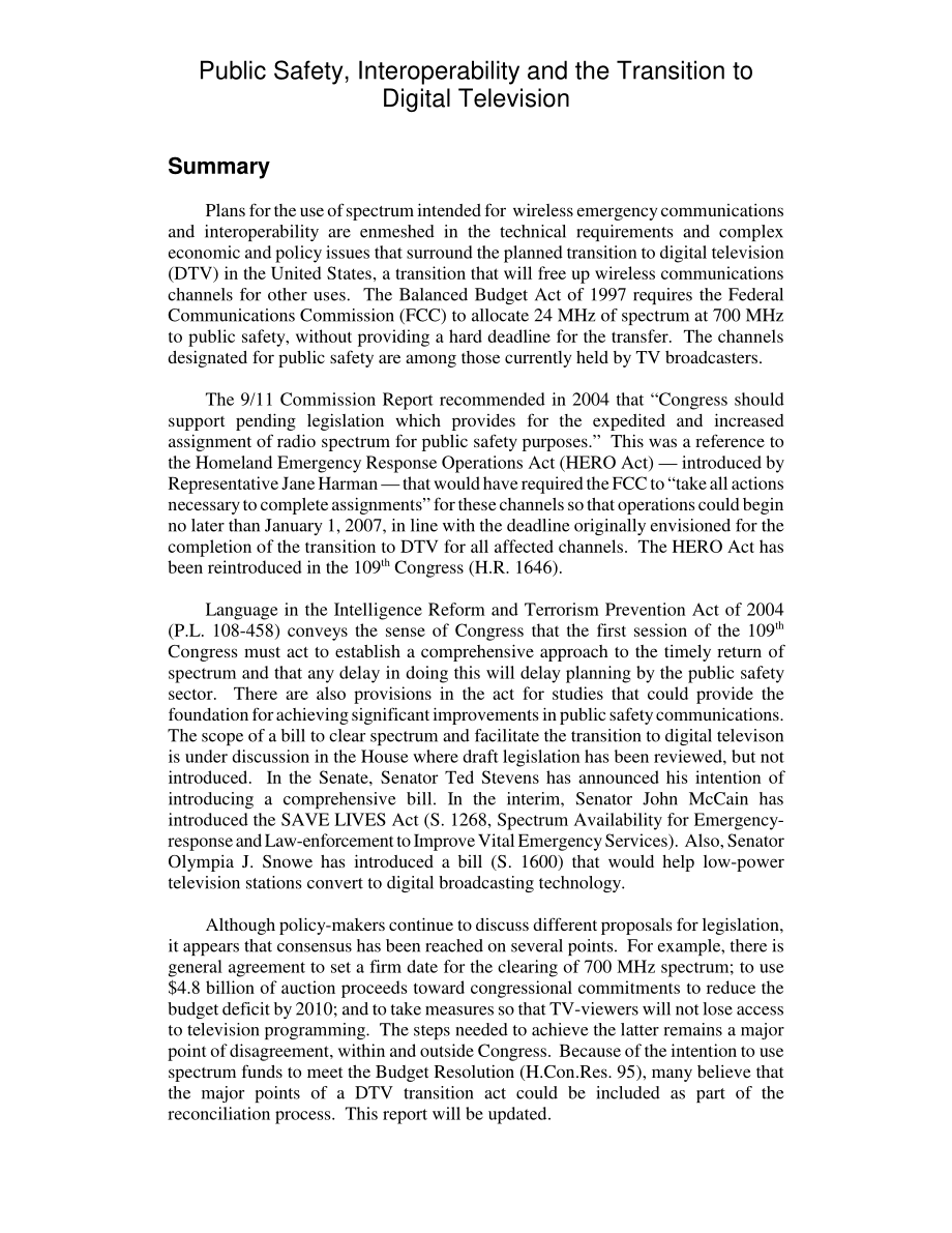 [20050808]RL32622_公共安全、互操作性和向数字电视的过渡.pdf_第2页