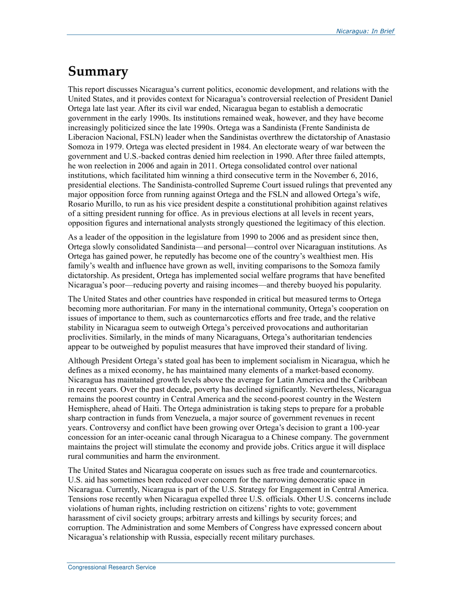 [20170130]R44560_尼加拉瓜：简言之.pdf_第2页
