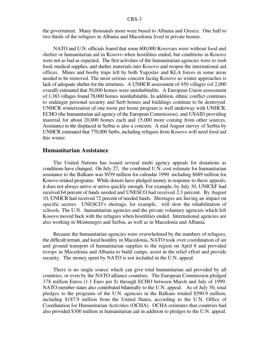[19990901]RS20154_科索沃：难民援助和临时安置.pdf_第3页
