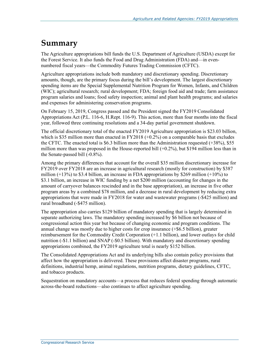 [20190508]R45230_农业和相关机构：2019财年拨款.pdf_第2页