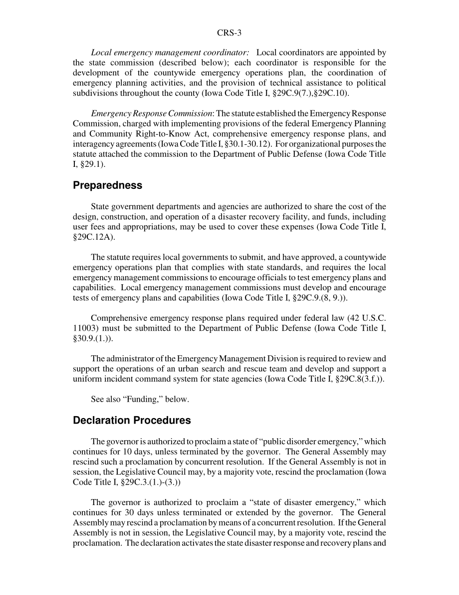 [20040326]RS21782_爱荷华州应急管理和国土安全局总结.pdf_第3页