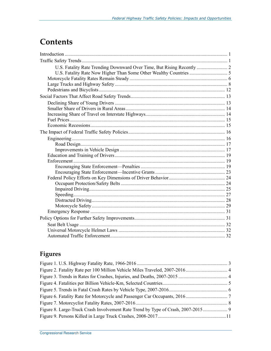 [20190712]R44394_联邦公路交通安全政策：影响和机遇.pdf_第3页