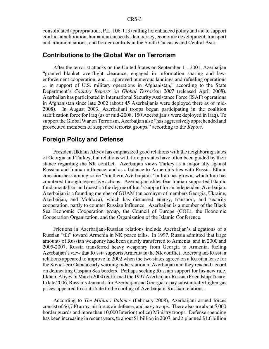 [20080611]97-522F_阿塞拜疆：近期发展和美国利益.pdf_第3页