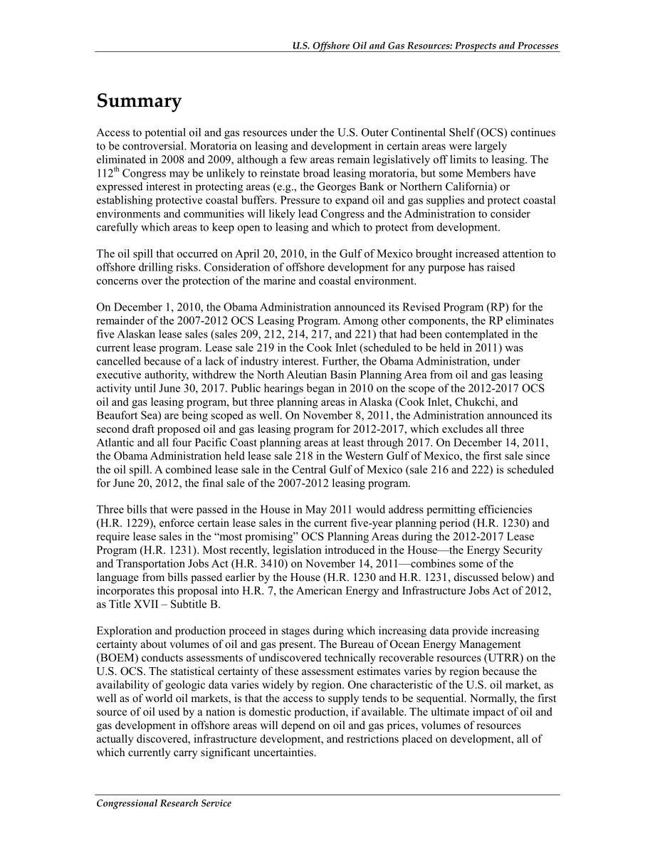 [20120210]R40645_美国近海石油和天然气资源：前景和流程.pdf_第2页