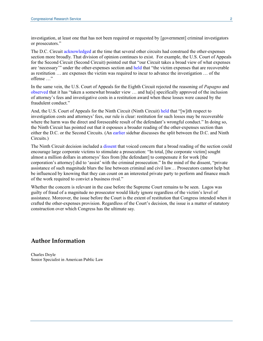 [20180605]LSB10071_受害者赔偿：内部调查律师费？.pdf_第2页