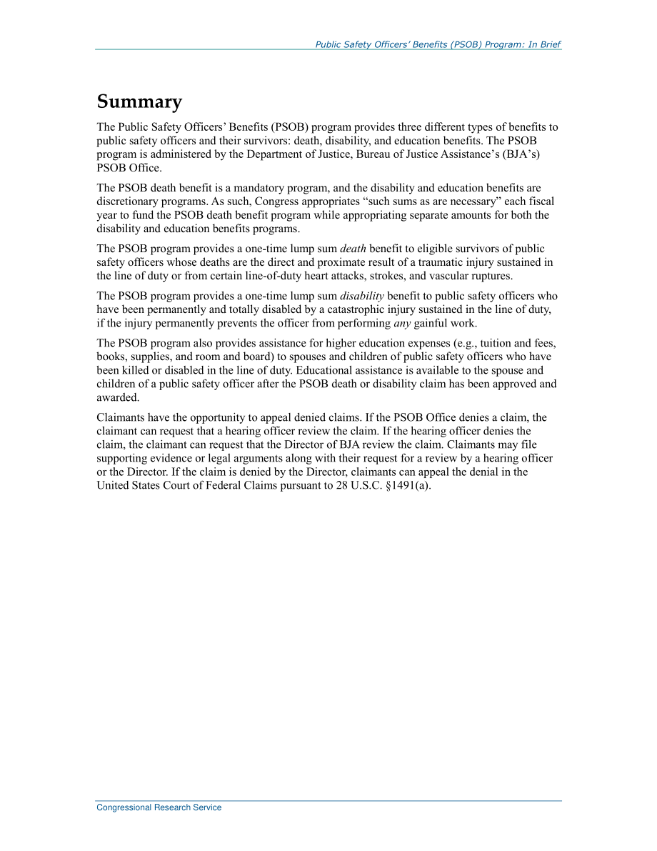 [20180112]RL34413_公共安全官员福利（PSOB）计划：简言之.pdf_第2页