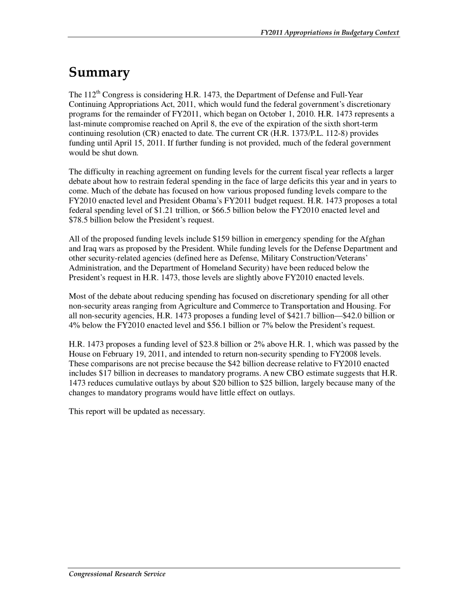 [20110414]R41771_2011财年预算拨款.pdf_第2页