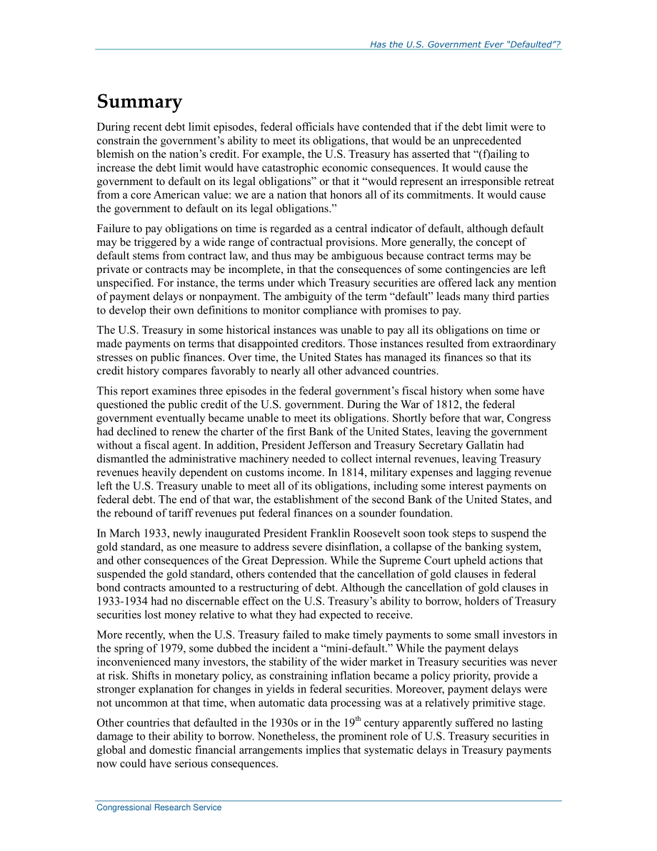 [20161208]R44704_美国政府是否曾“违约”？.pdf_第2页