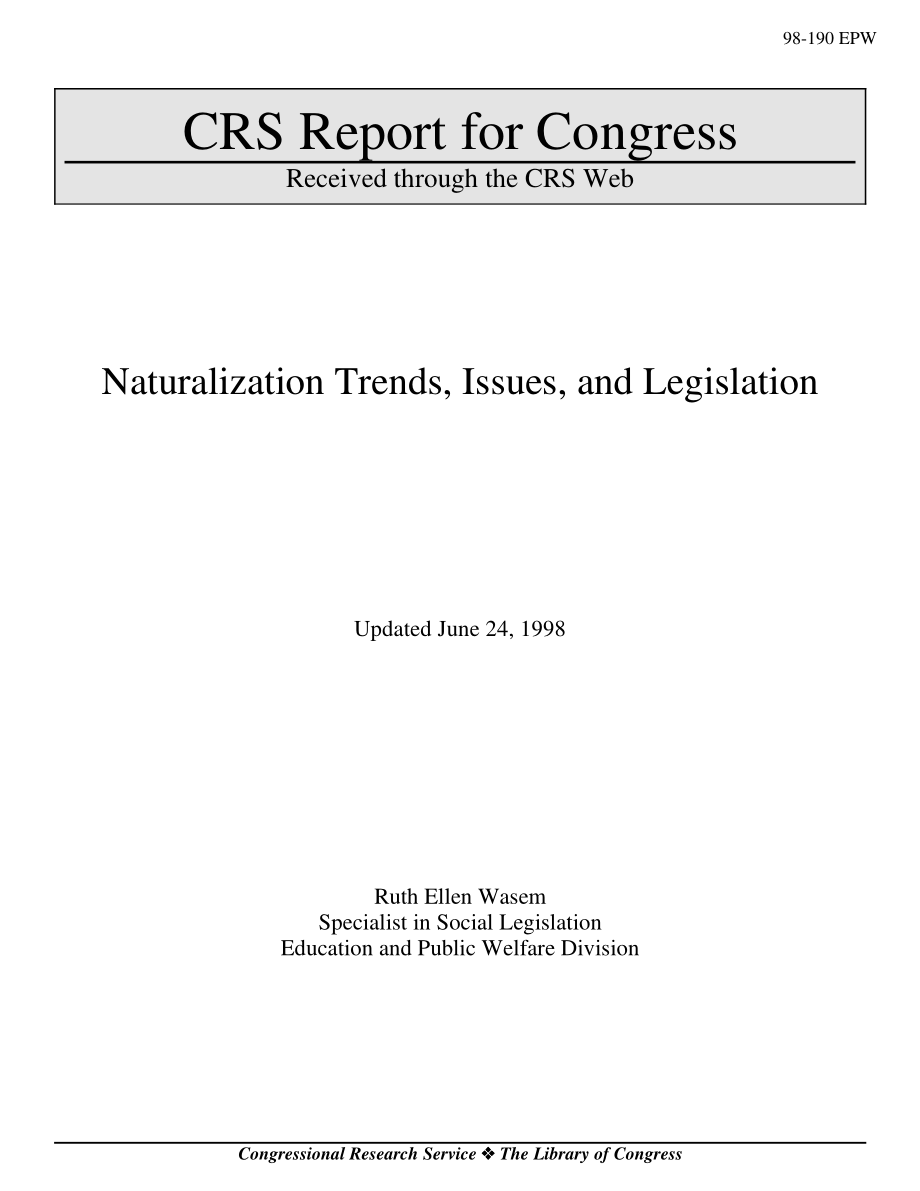 [19980624]98-190EPW_入籍趋势、问题和立法.pdf_第1页
