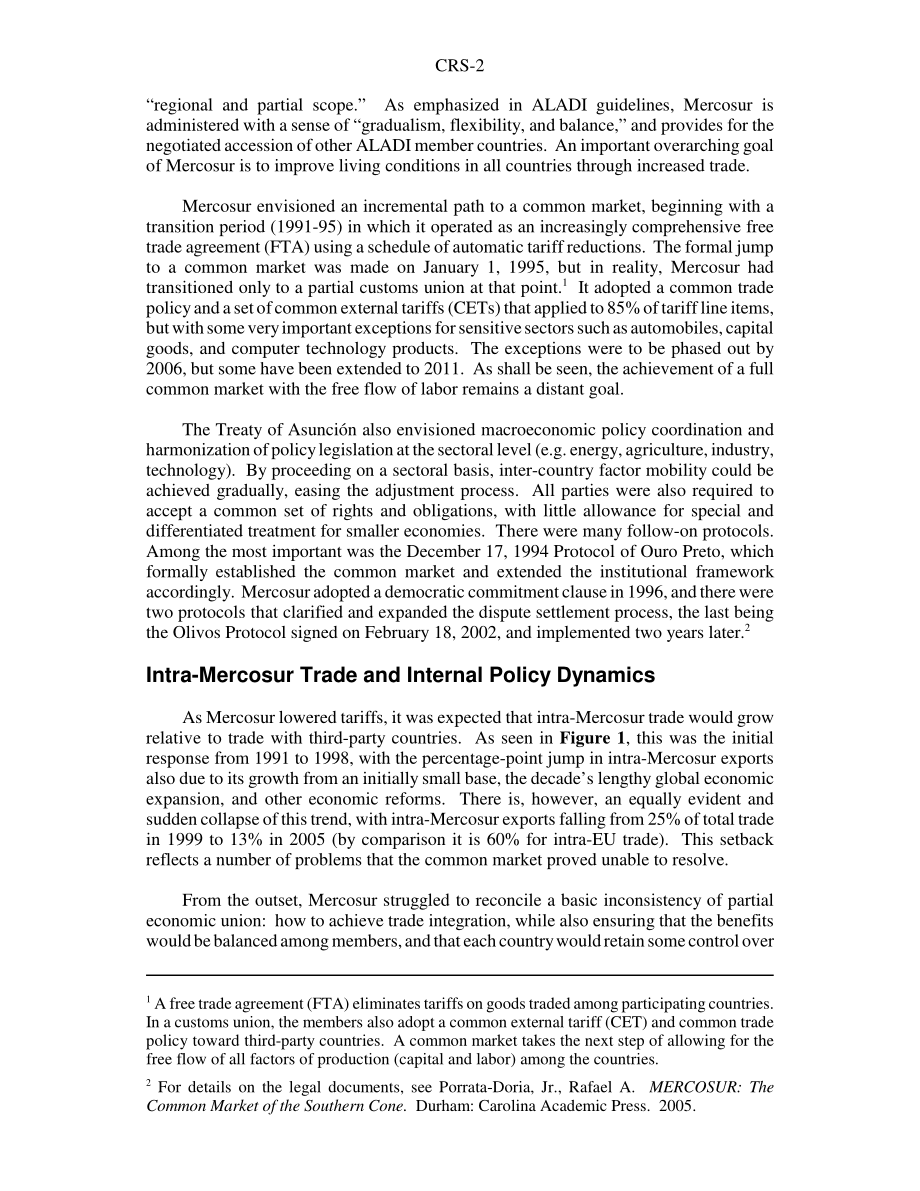 [20060322]RS22408_南方共同市场与美国贸易政策.pdf_第2页
