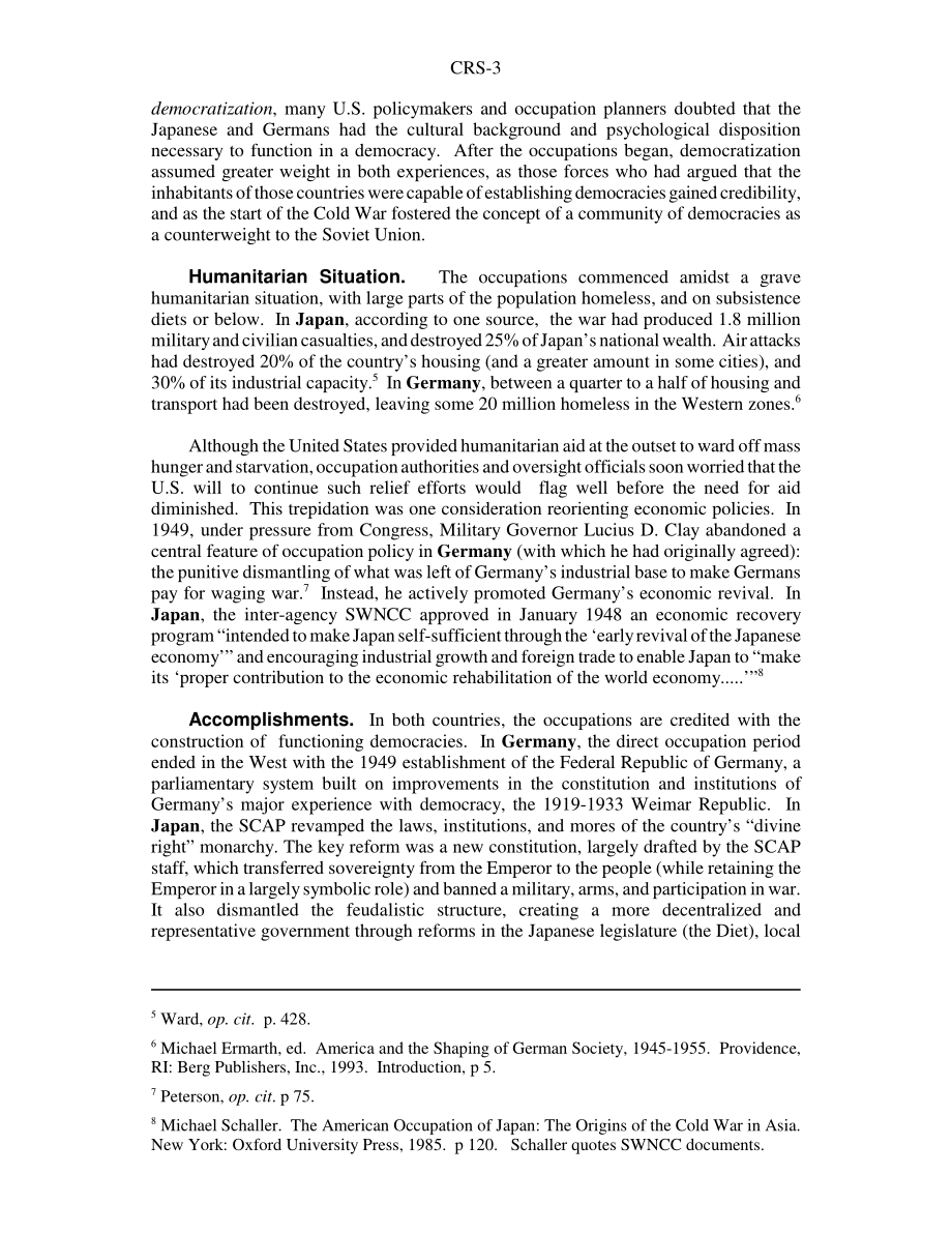 [20030130]RS21404_美国占领伊拉克？日本和德国经验提出的问题.pdf_第3页