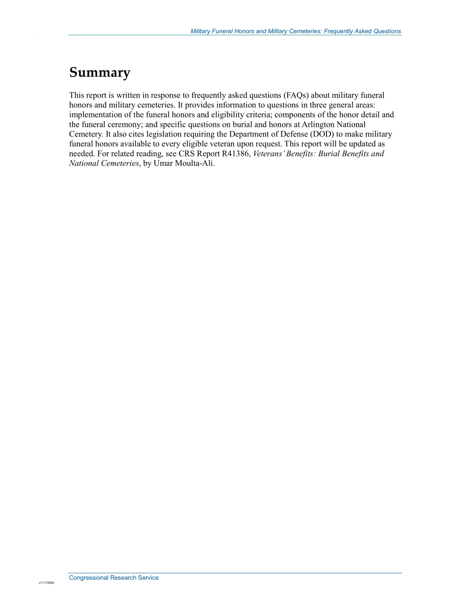 [20150410]RS21545_军人葬礼荣誉和军人墓地：常见问题解答.pdf_第2页