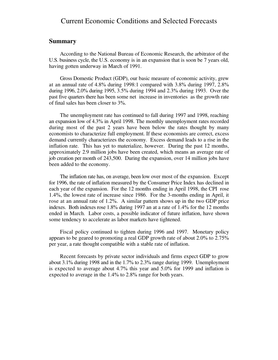 [19980605]96-963E_当前经济状况和选定预测.pdf_第3页