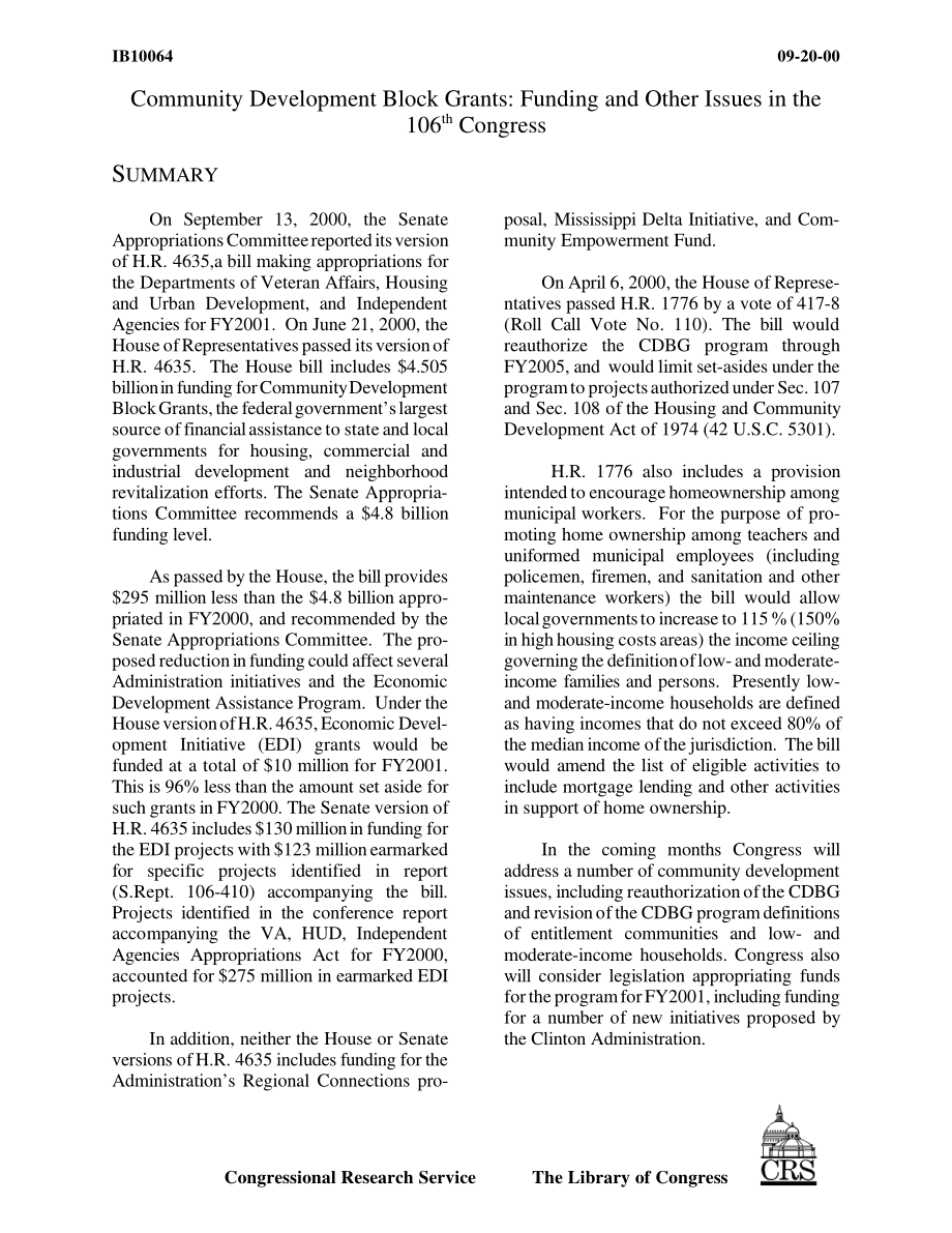 [20000920]IB10064_社区发展整体拨款：第106届大会的资金和其他问题.pdf_第3页