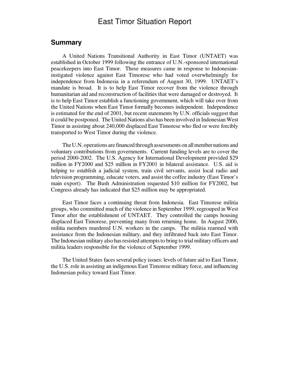 [20010709]RL30975_东帝汶局势报告.pdf_第2页