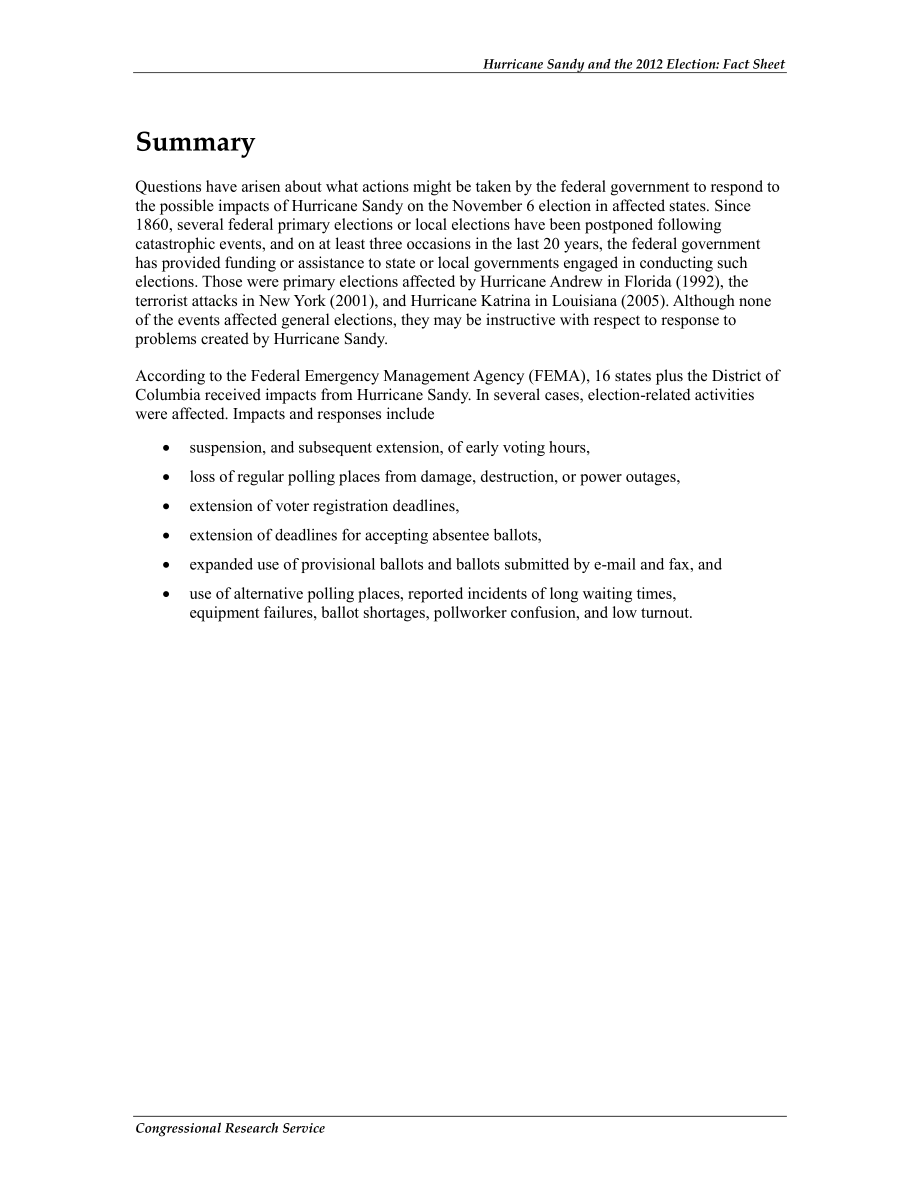 [20121108]R42808_飓风桑迪与2012年大选：情况说明书.pdf_第2页