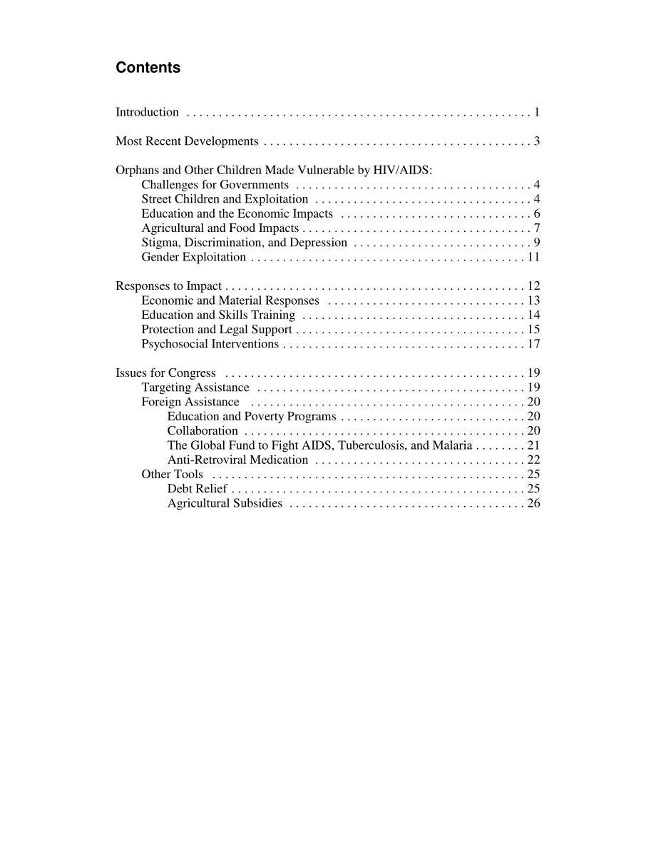[20051118]RL32252_艾滋病孤儿和弱势儿童（OVC）：问题、回应和国会议题.pdf_第3页