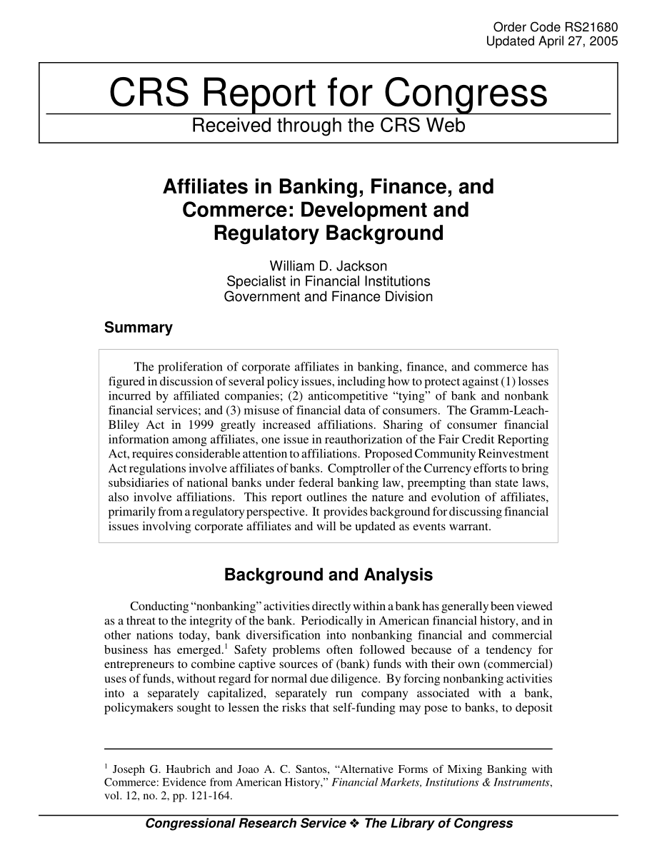 [20050427]RS21680_银行、金融和商业关联公司：发展和监管背景.pdf_第1页