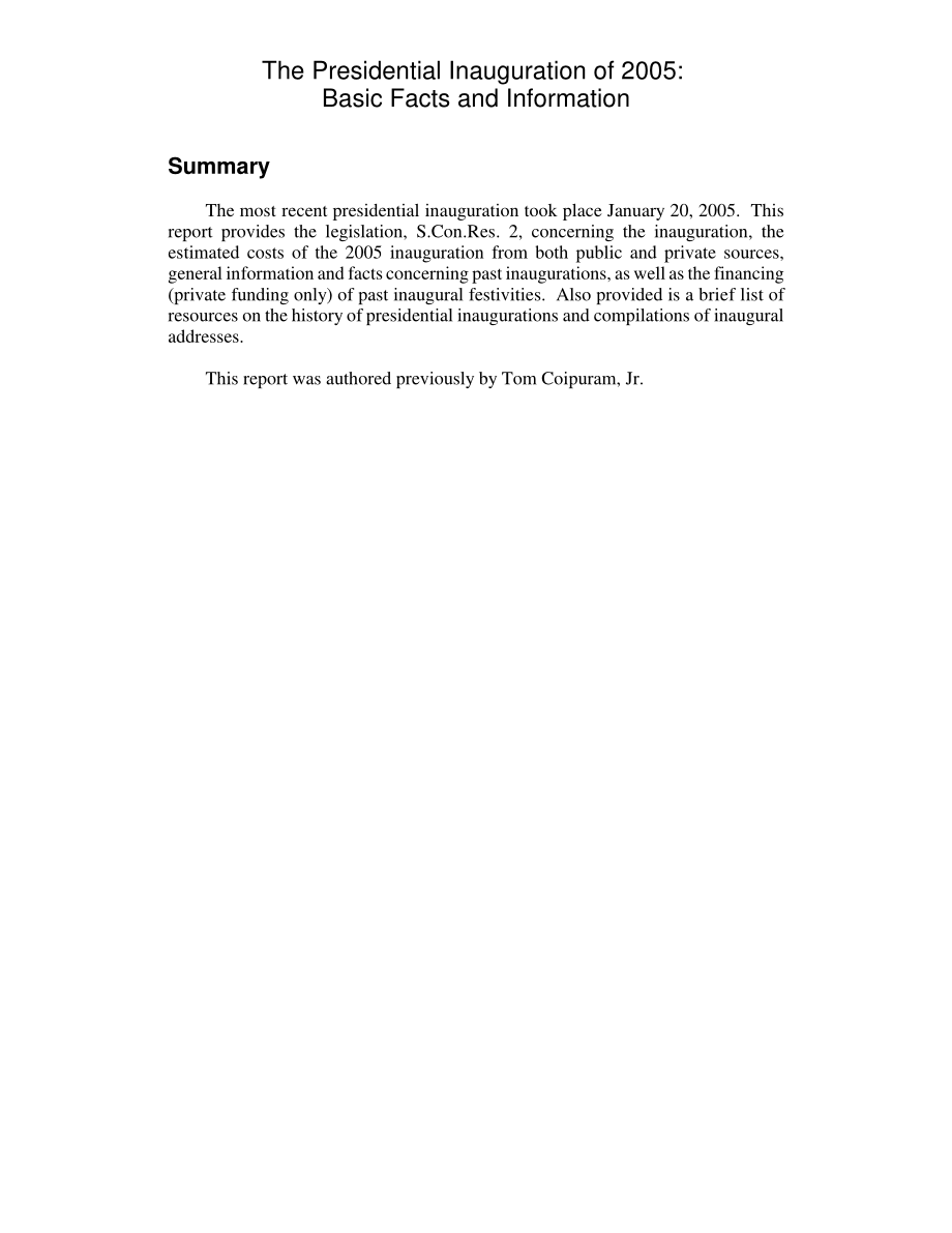 [20070119]RL32763_2005总统就职典礼：基本事实和信息.pdf_第2页