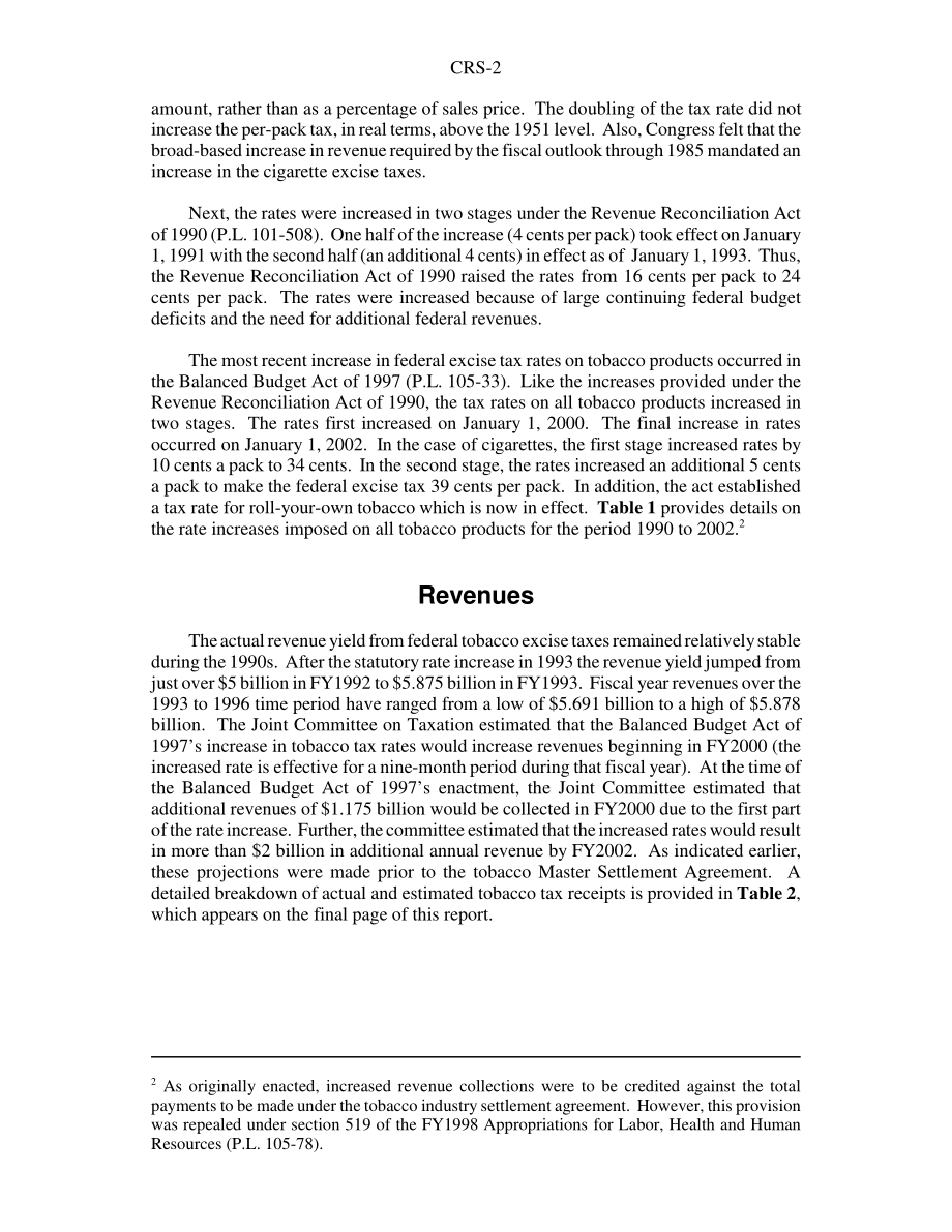 [20050428]RS20343_烟草产品联邦消费税：费率和收入.pdf_第2页