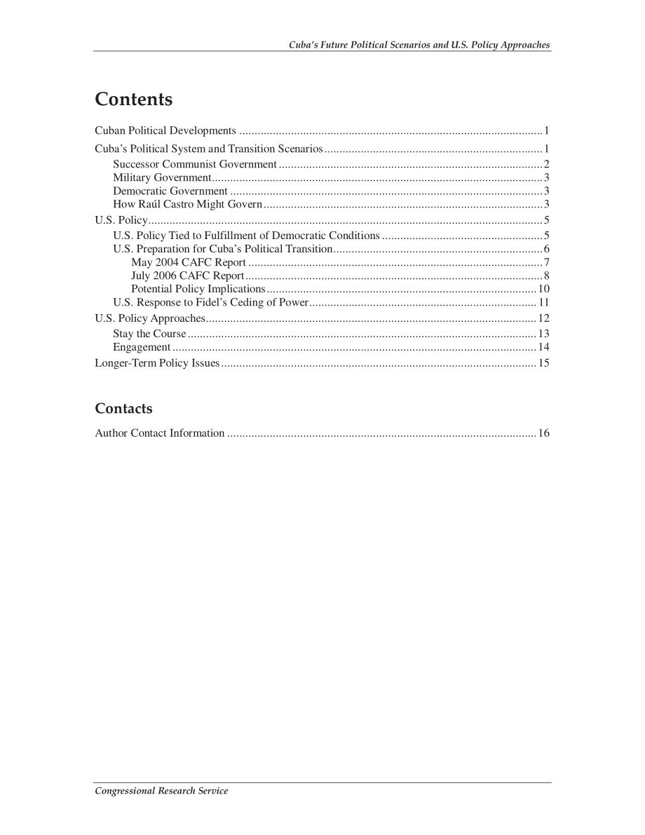 [20060903]RL33622_古巴未来的政治前景和美国的政策方针.pdf_第3页