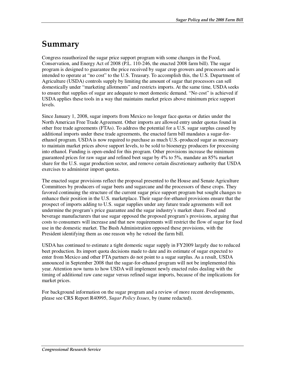 [20090130]RL34103_糖业政策和2008年农业法案.pdf_第2页