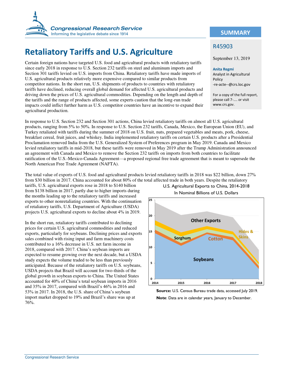 [20190913]R45903_报复性关税与美国农业.pdf_第2页