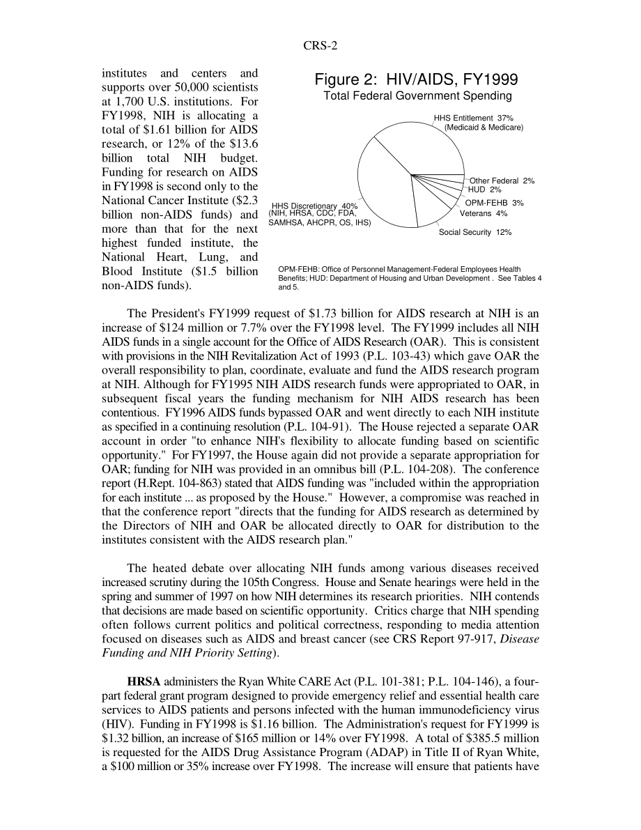 [19980331]96-293SPR_联邦政府项目的艾滋病资金：1981-1999财年.pdf_第2页