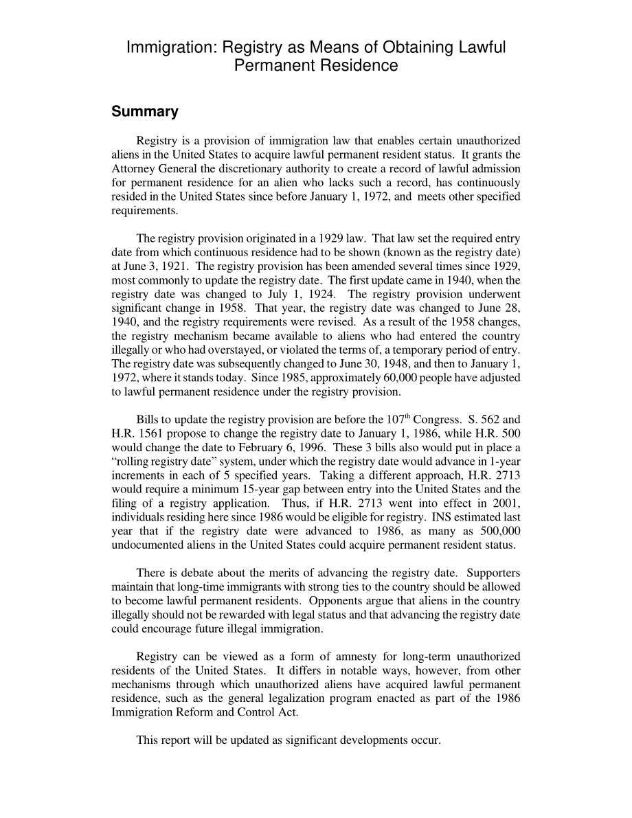 [20010822]RL30578_移民：登记作为获得合法永久居留权的手段.pdf_第2页