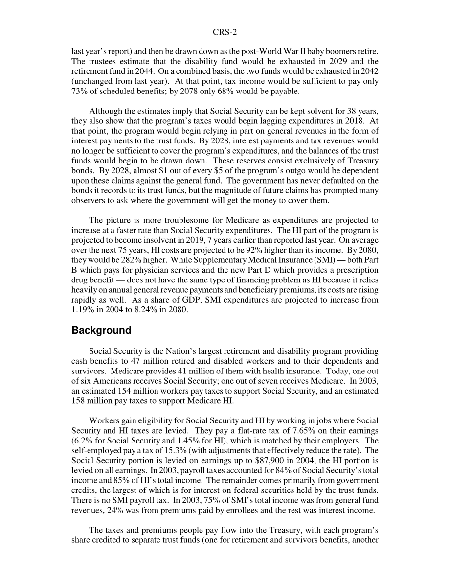 [20040329]95-543EPW_社会保障和医疗保险的财务前景.pdf_第2页