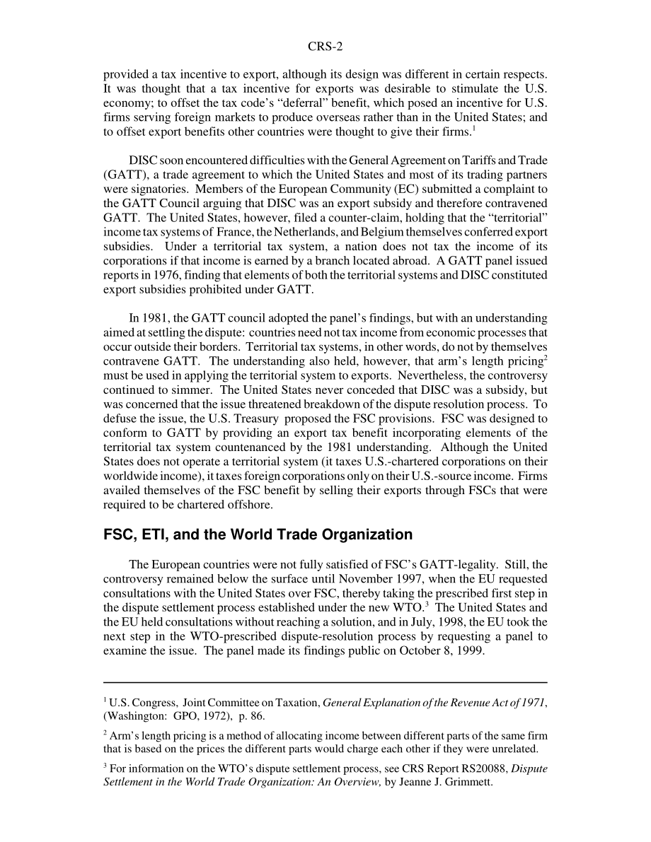 [20070424]RS20746_出口税收优惠与WTO：域外收入排斥与外国销售公司.pdf_第2页