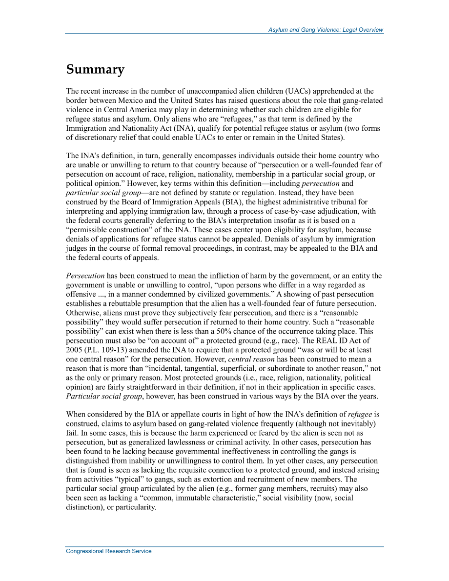 [20140905]R43716_庇护和帮派暴力：法律概述.pdf_第2页