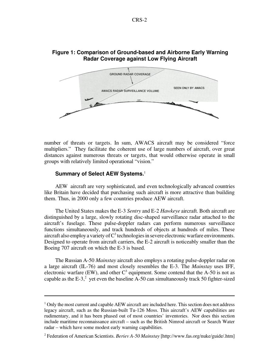 [20011107]RS20754_National Security Implications of Airborne Early Warning (AEW) Aircraft.pdf_第2页