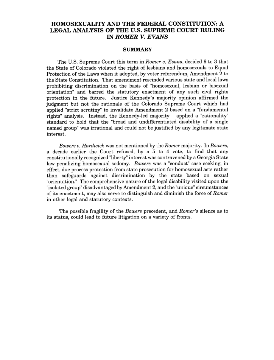 [19960621]96-575_同性恋与联邦宪法：美国最高法院罗默诉埃文斯案裁决的法律分析.pdf_第2页