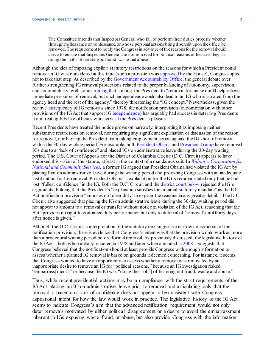 [20200522]LSB10476_根据《监察长法案》总统罢免IGs .pdf_第3页