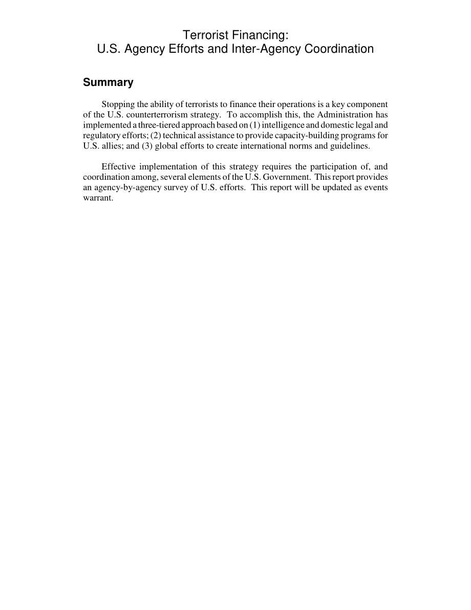 [20050804]RL33020_恐怖主义融资：美国机构努力和机构间协调.pdf_第2页