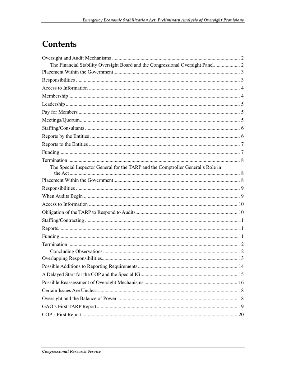 [20081223]RL34713_紧急经济稳定法案：监督规定的初步分析.pdf_第3页