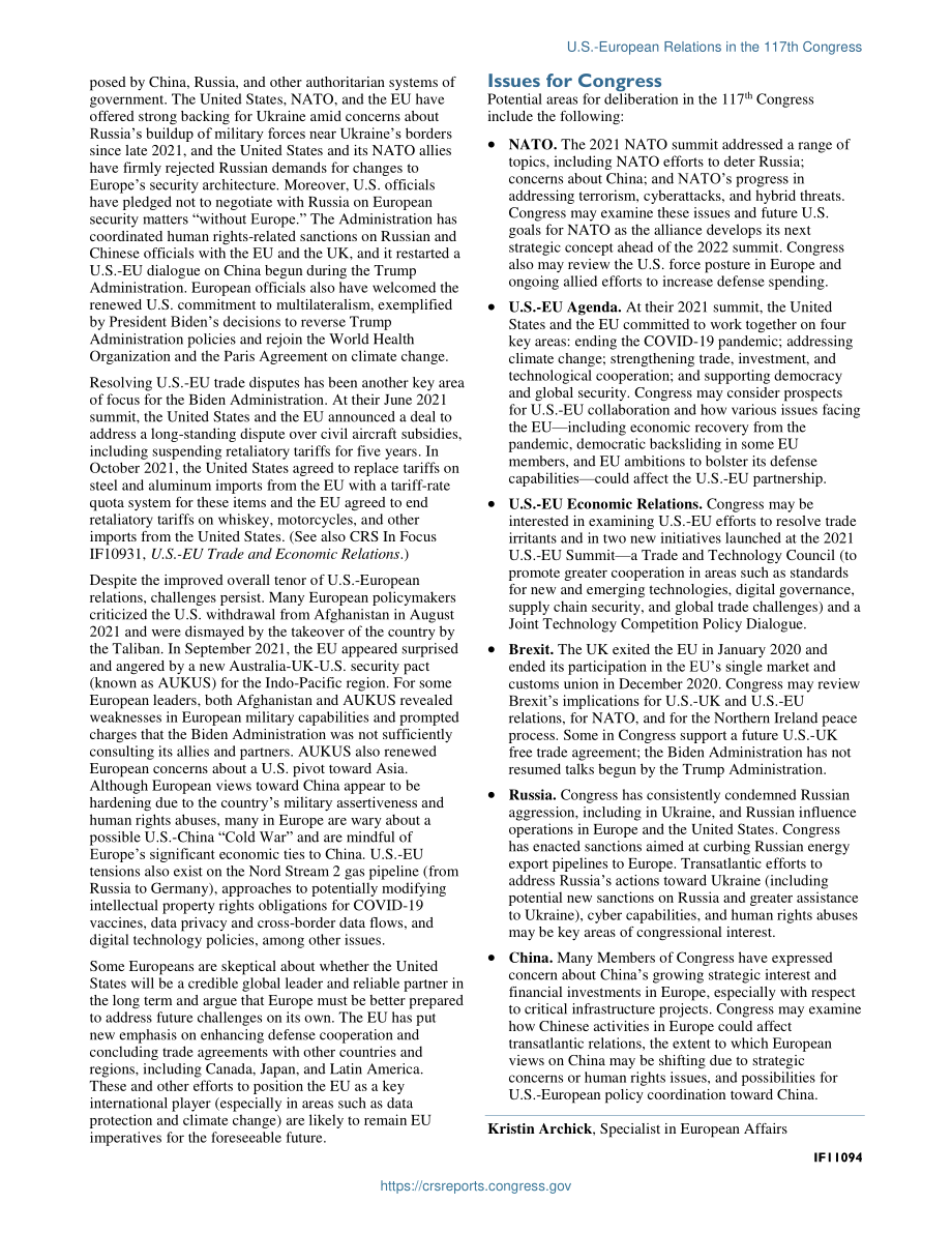 [20220114]IF11094_第117届国会中的美欧关系.pdf_第2页