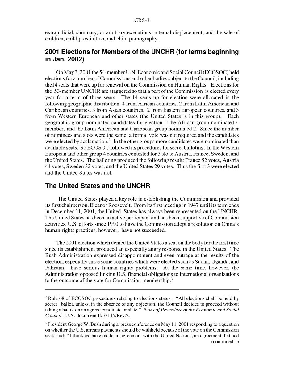 [20010604]RS20925_联合国人权委员会（人权委员会）：美国成员资格.pdf_第3页