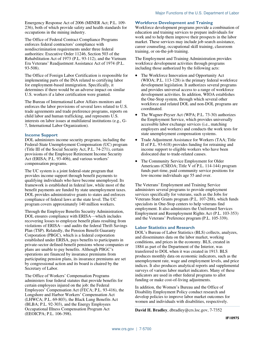 [20180907]IF10975_美国劳工部的主要职能.pdf_第2页