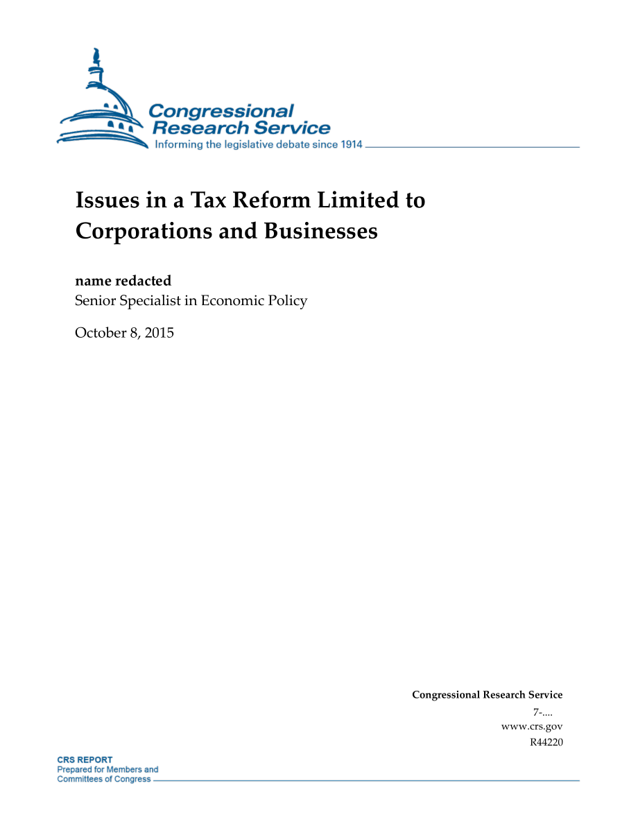 [20151008]R44220_限于公司和企业的税务改革中的问题.pdf_第1页