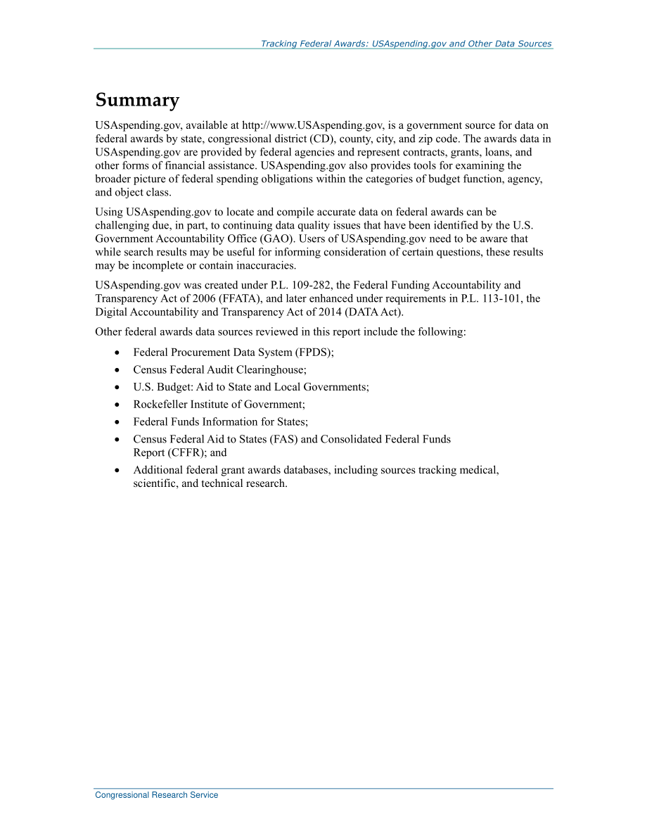 [20220426]R44027_跟踪联邦奖励：美国支出gov和其他数据源.pdf_第2页