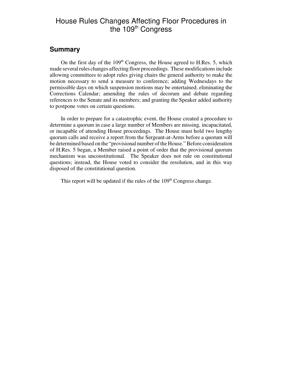 [20050215]RL32772_影响第109届国会发言程序的众议院规则变化.pdf_第2页