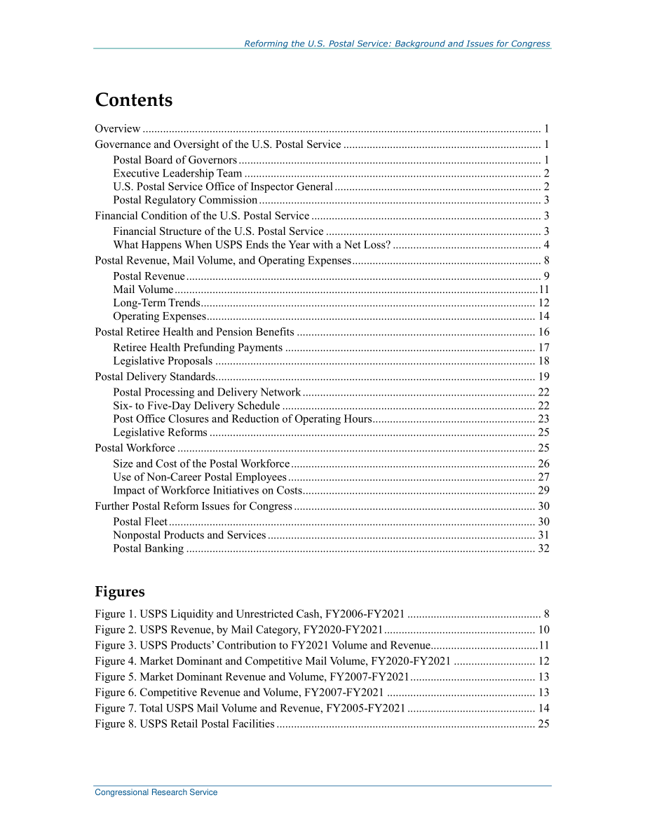 [20220210]R44603_改革美国邮政服务：国会背景和议题.pdf_第3页