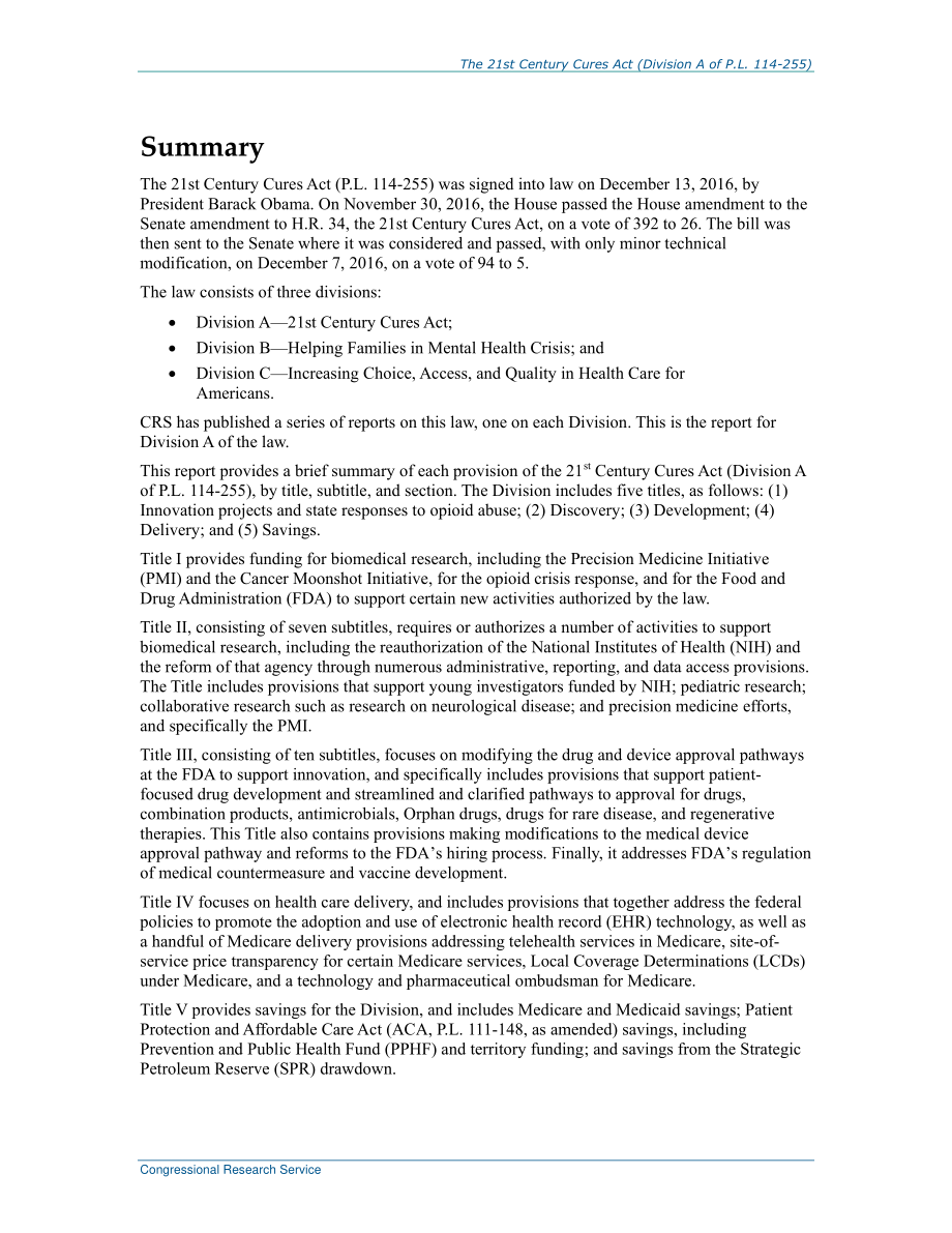 [20161223]R44720_《21世纪治愈法案》（P.L114-255).pdf_第2页