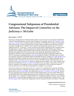 [20191203]LSB10373_总统顾问的国会传票：司法委员会诉McGahn案的影响.pdf