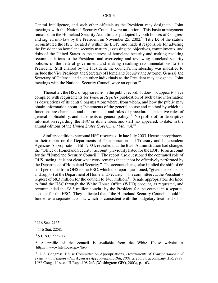 [20081126]RS22840_国土安全组织：国土安全委员会重新考虑.pdf_第3页