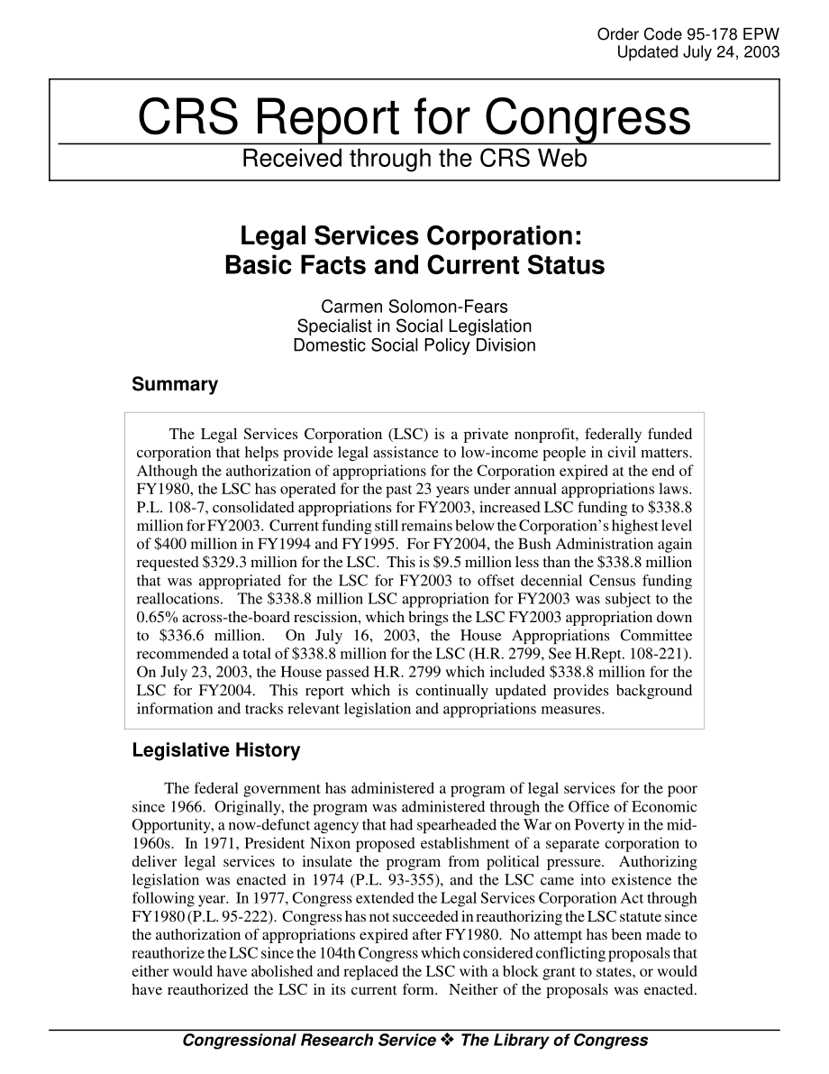 [20030724]95-178EPW_法律服务公司：基本事实和现状.pdf_第1页
