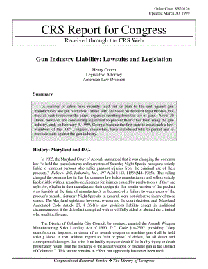 [19990330]RS20126_枪支行业责任：诉讼和立法.pdf